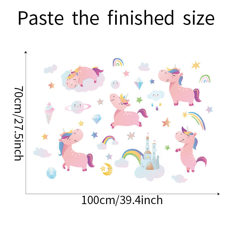 HY4020 4Pcs/Set Cartoon Pink Horse with Rainbows Wall Stickers DIY Mural Art Decor for Kids Room Girl Bedroom Wall Decals (No EN71 Certification) HY4020 4Pcs/Set Cartoon Pink Horse with Rainbows Wall Stickers DIY Mural Art Decor for Kids Room Girl Bedroom Wall Decals (No EN71 Certification)